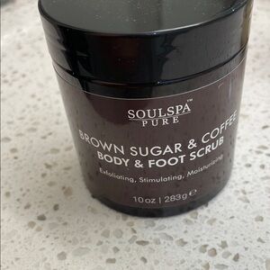 NEW Soulspa Pure Brown Sugar & Coffee Body Foot‎ Scrub 10 oz